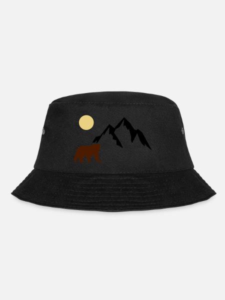 mountain bär - Bucket Hat - Schwarz