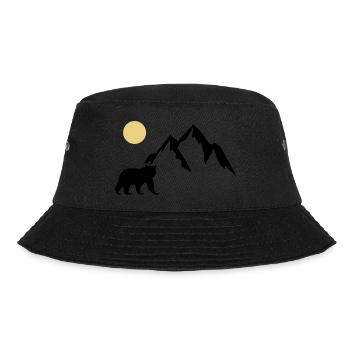 Mountain Bear - Bucket Hat - black - Front - Lela (165cm)