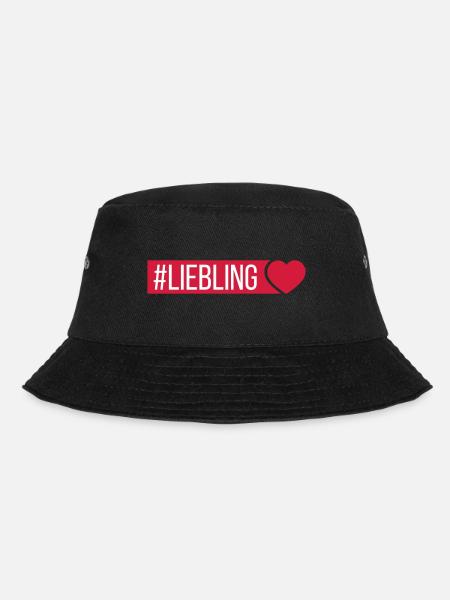 Liebling Herz - Bucket Hat - Schwarz