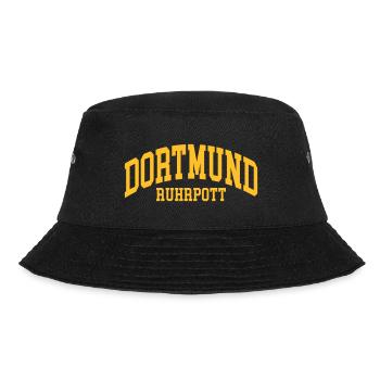 Dortmund - Bucket Hat - Schwarz - Vorne - Lela (165cm)