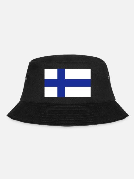 Nationalflagge von Finnland - Bucket Hat - Schwarz