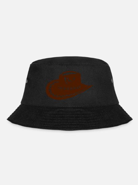 Cowboy Hut 2 - Bucket Hat - Schwarz