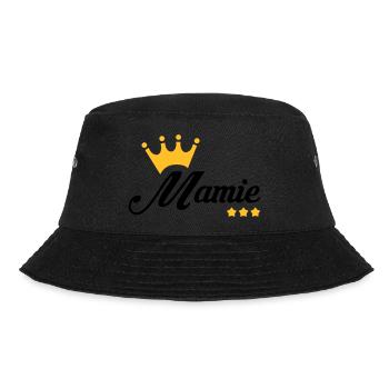 Großmütter / Oma / Mami / Großmutter / Mamy - Bucket Hat - Schwarz - Vorne - Lela (165cm)