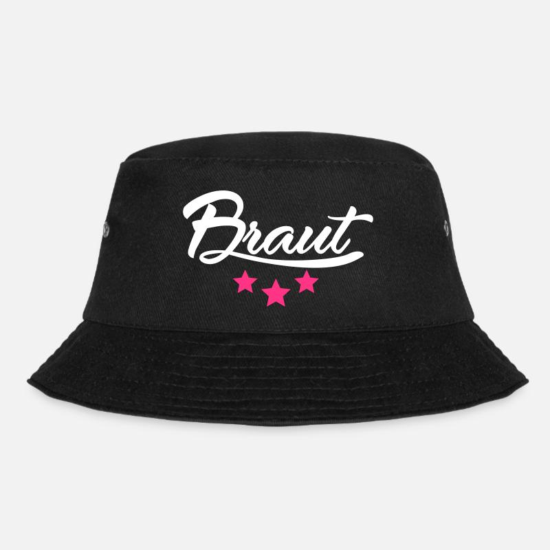 Braut Sterne - Bucket Hat - Schwarz