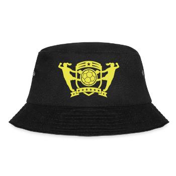 Handballerin Wappen - Bucket Hat - Schwarz - Vorne - Lela (165cm)