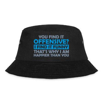 You find it offensive - Bucket Hat - black - Front - Lela (165cm)