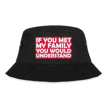 you would understand quote - Bucket Hat - black - Front - Lela (165cm)