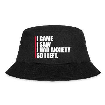 I had anxiety saying - Bucket Hat - black - Front - Lela (165cm)
