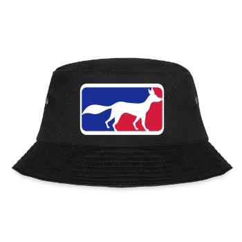 Fuchs Sport Logo Rot Blau Symbol Silhouette Umriss - Bucket Hat - Schwarz - Vorne - Lela (165cm)