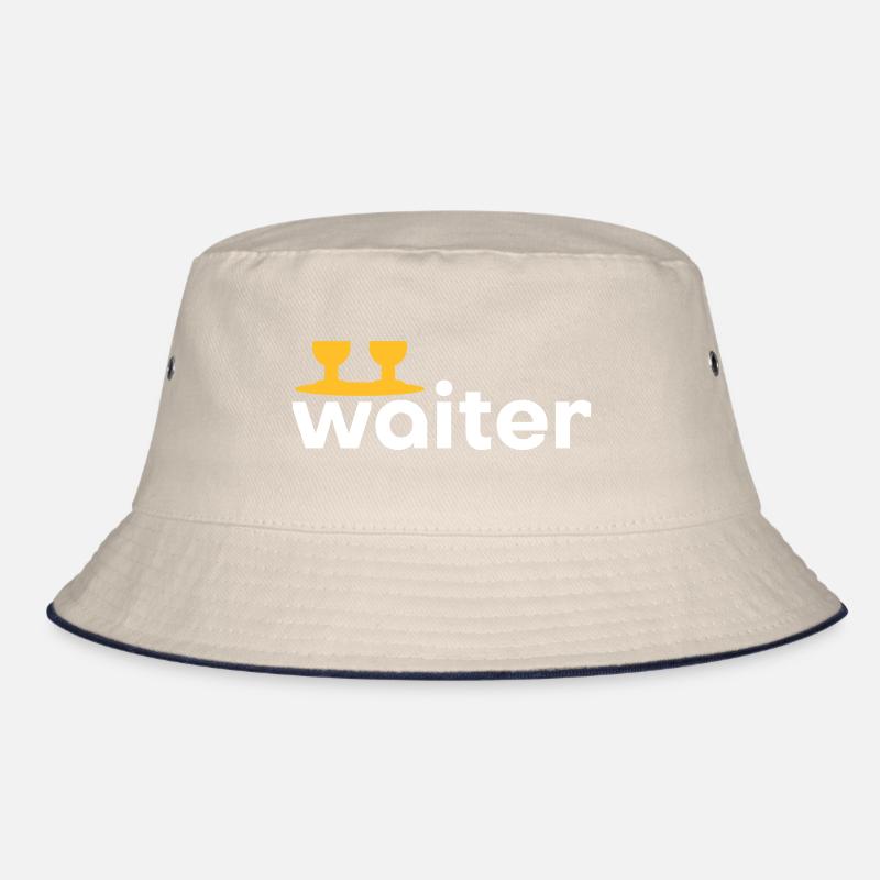 Waiter (Tablett mit zwei Weingläsern) Bucket Hat