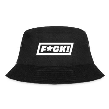 F*CK! - Bucket Hat - Schwarz - Vorne - Lela (165cm)