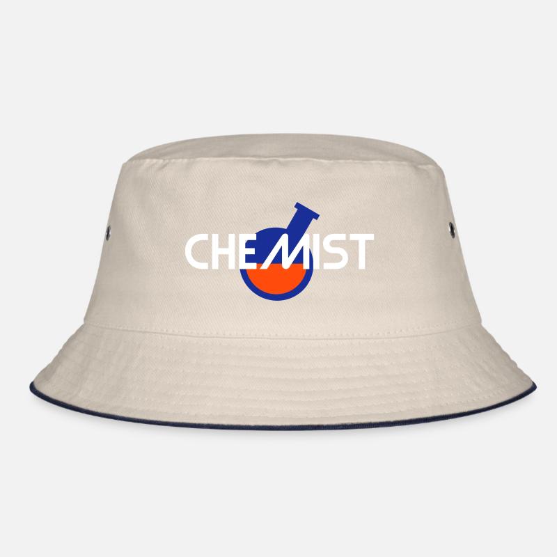 Chemist (inclined round flask with liquid) Bucket Hat