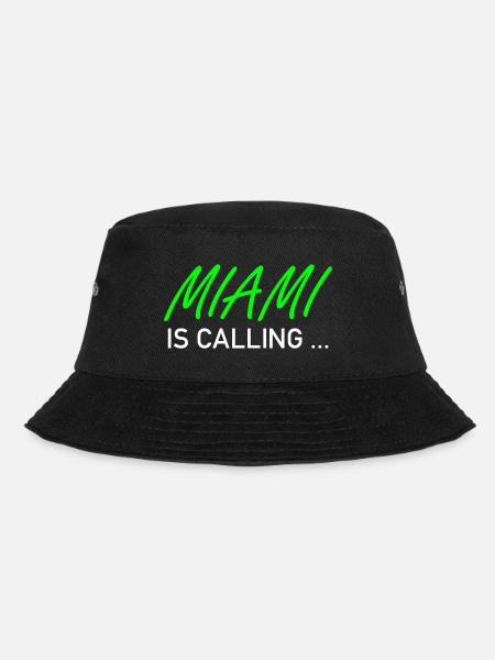 Miami is calling ... - Bucket Hat - Schwarz