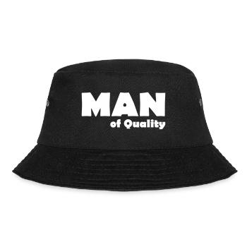 MAN OF QUALITY - Bucket Hat - black - Front - Lela (165cm)