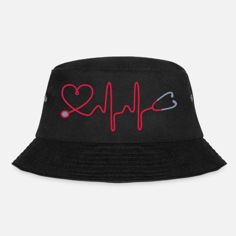Krankenschwester - Bucket Hat - Schwarz