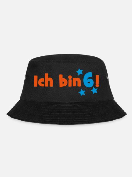 6 - Bucket Hat - Schwarz