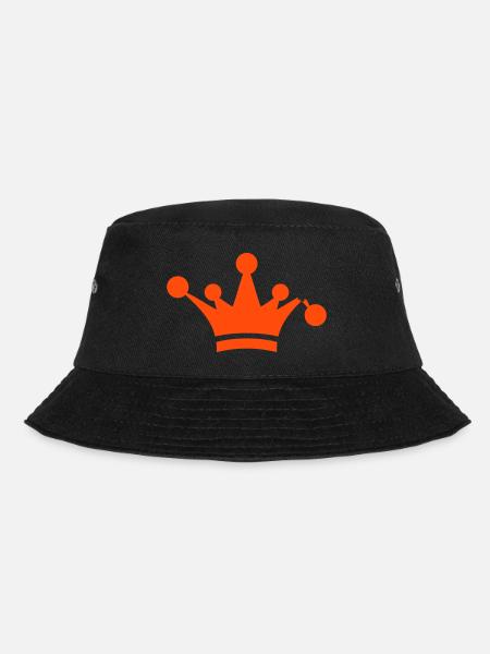 Zacken aus der Krone gebrochen Spruch Logo König - Bucket Hat - Schwarz