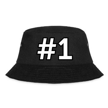 Sport Nummer 1 Eins - Bucket Hat - Schwarz - Vorne - Lela (165cm)