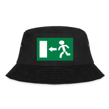 fluchtweg2 - Bucket Hat - Schwarz - Vorne - Lela (165cm)