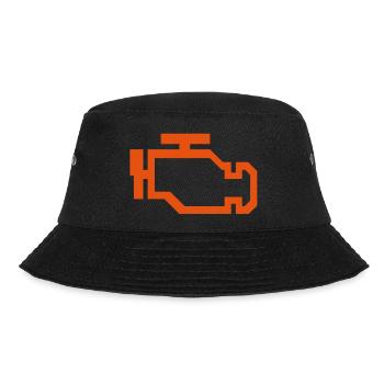 Motor Kontroll Leuchte MIL Geschenkidee - Bucket Hat - Schwarz - Vorne - Lela (165cm)