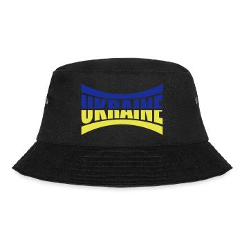 Flagge Balken Ukraine - Bucket Hat - Schwarz - Vorne - Lela (165cm)