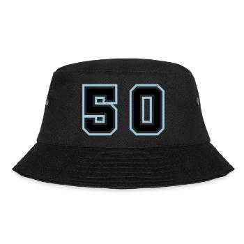 51 Zahl Symbol - Bucket Hat - Schwarz - Vorne - Lela (165cm)
