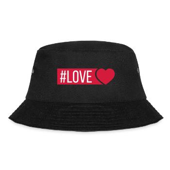 Love Heart - Bucket Hat - black - Front - Lela (165cm)