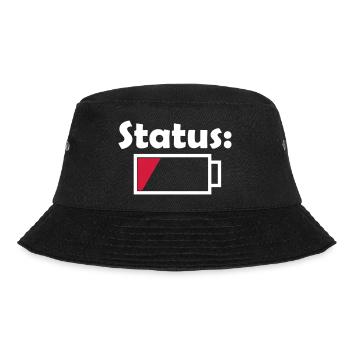 Akku Status leer - Bucket Hat - Schwarz - Vorne - Lela (165cm)