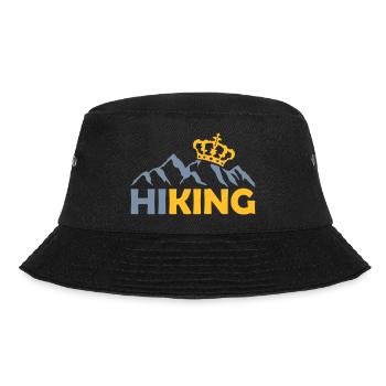 Hiking Krone Berge King - Bucket Hat - Schwarz - Vorne - Lela (165cm)