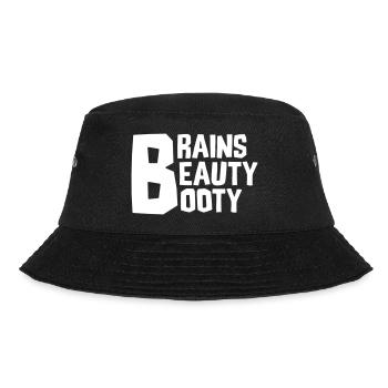 BRAINS BEAUTY BOOTY - Bucket Hat - Schwarz - Vorne - Lela (165cm)