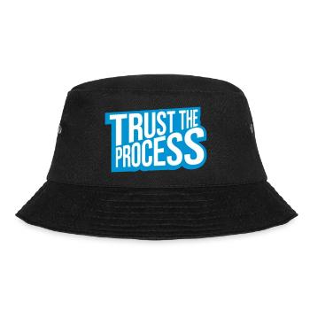 trust the process Quote - Bucket Hat - black - Front - Lela (165cm)
