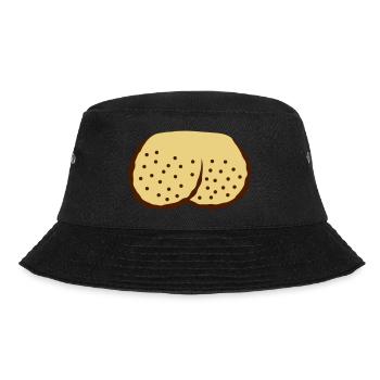 Shaved Eggs Testicles Comic - Bucket Hat - black - Front - Lela (165cm)
