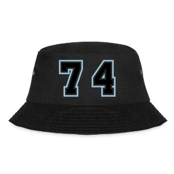 74 Number Symbol - Bucket Hat - black - Front - Lela (165cm)