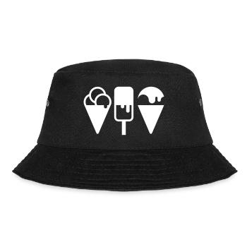 Eiscreme - Bucket Hat - black - Front - Lela (165cm)