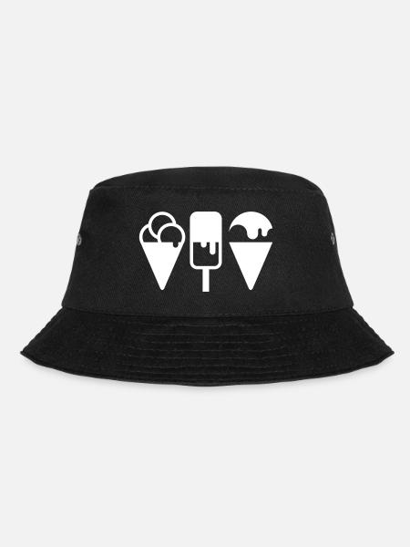 Eiskreme - Bucket Hat - Schwarz