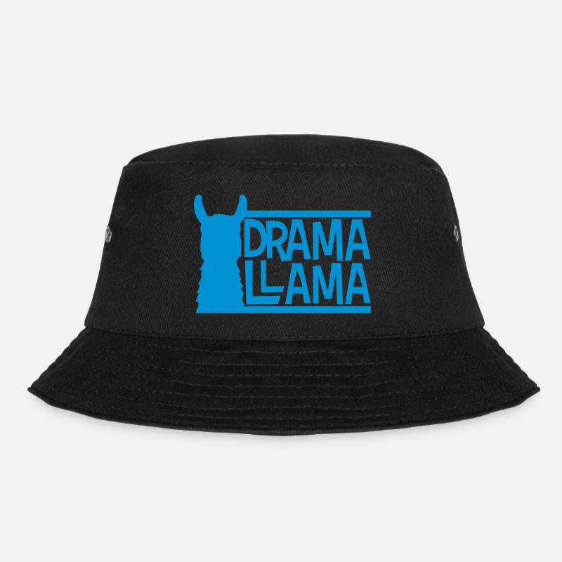 blau balken text logo drama llama party cool feier - Bucket Hat - Schwarz