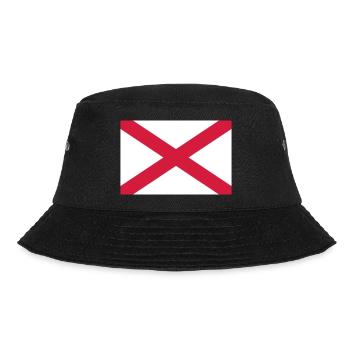 Alabama Flag - Bucket Hat - Schwarz - Vorne - Lela (165cm)