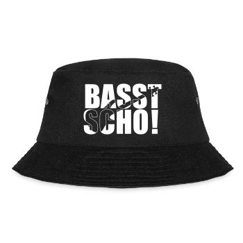 Bass Player Gift BASST SCHO BASS PLAYER Bassist - Bucket Hat - Schwarz - Vorne - Lela (165cm)