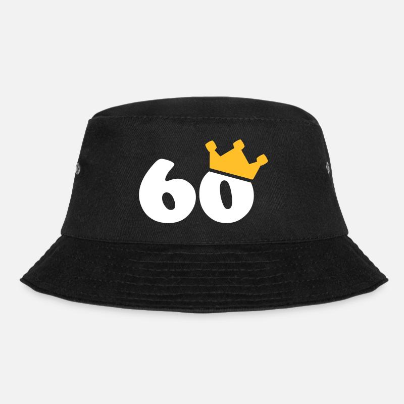 60 Krone 60 Geburtstag 60 Jahre - Bucket Hat - Schwarz
