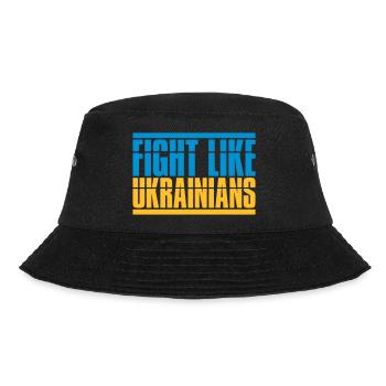 fight like ukrainians quote - Bucket Hat - black - Front - Lela (165cm)