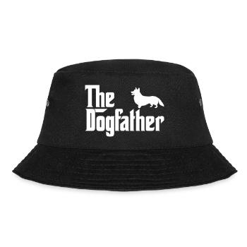 Corgi Dogfather Dog Lover Godfather Style - Bucket Hat - black - Front - Lela (165cm)