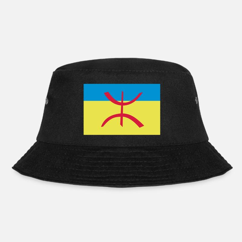Drapeau Berbère Amazigh Algérie - Bob - noir
