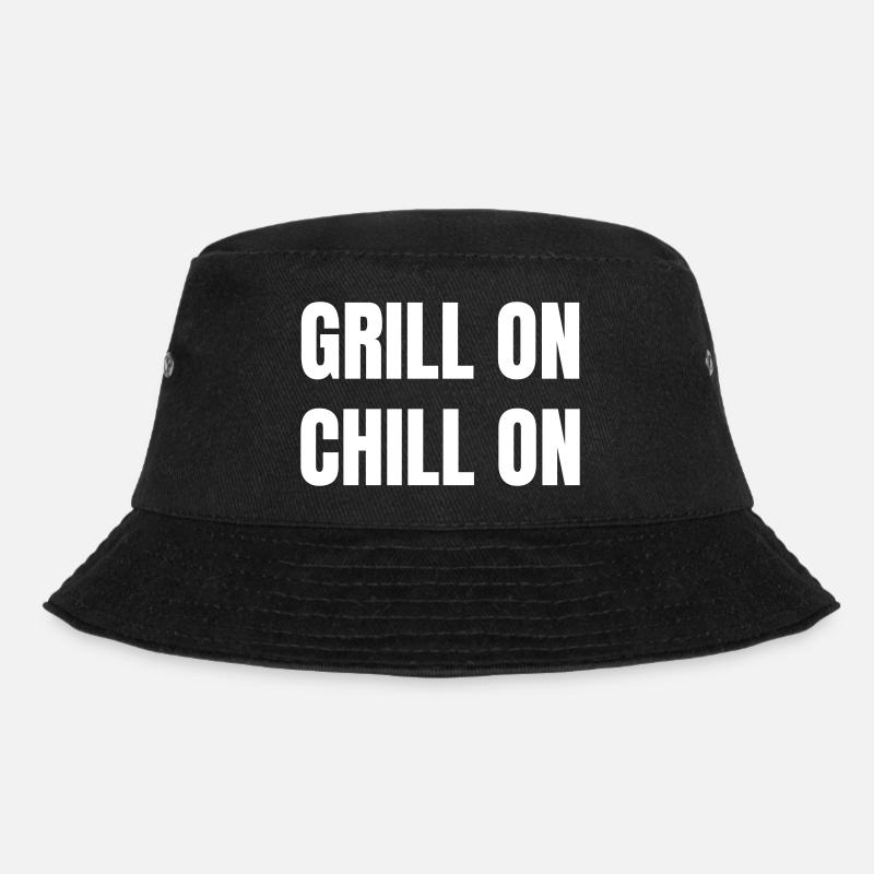 Grill on chill on - Bucket Hat - Schwarz