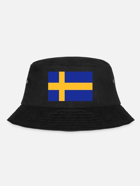Suède - Drapeau suédois - Bob - noir