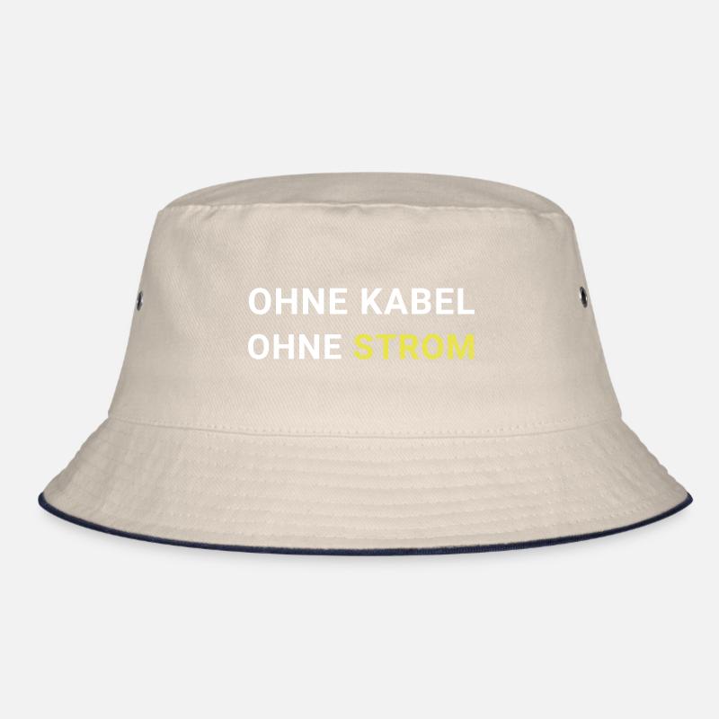 Ohne Kabel Ohne Strom Bucket Hat