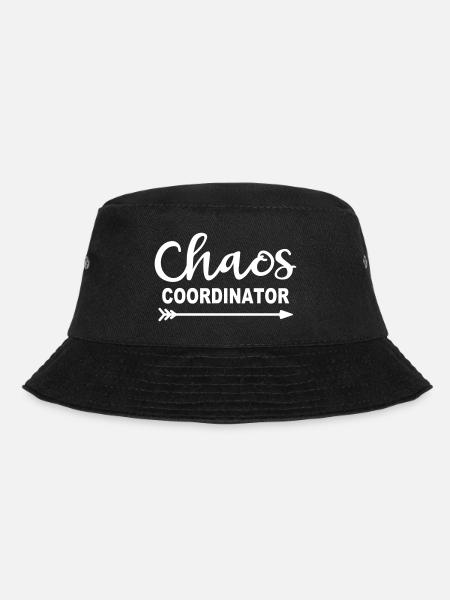 Chaos Coordinator Manager Boss Chef Mama Papa Büro - Bucket Hat - Schwarz
