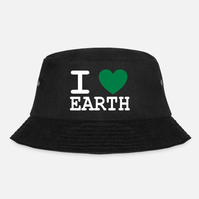 I *heart* earth - Bucket Hat - Schwarz