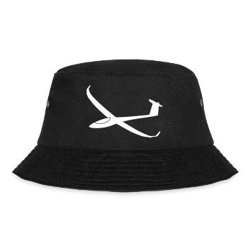 js3 segelflugzeug - Bucket Hat - Schwarz - Vorne - Lela (165cm)