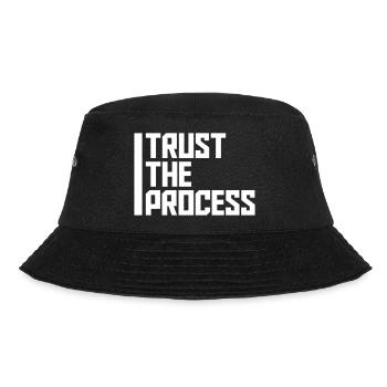 trust the process Quote - Bucket Hat - black - Front - Lela (165cm)