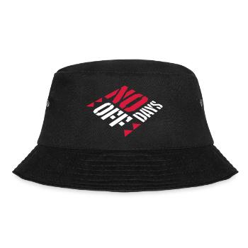 no days off Zitat - Bucket Hat - Schwarz - Vorne - Lela (165cm)